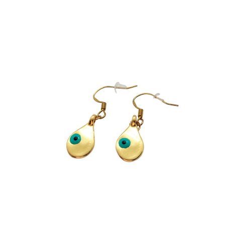 Earrings steel golden eye2